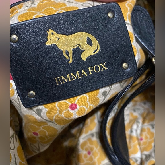 Emma Fox large leather and suede shoulder bag - Picture 4 of 9